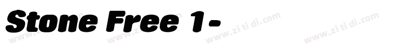 Stone Free 1字体转换